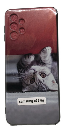 Samsung A32 5g  - Carcasa Silicona - Gatito