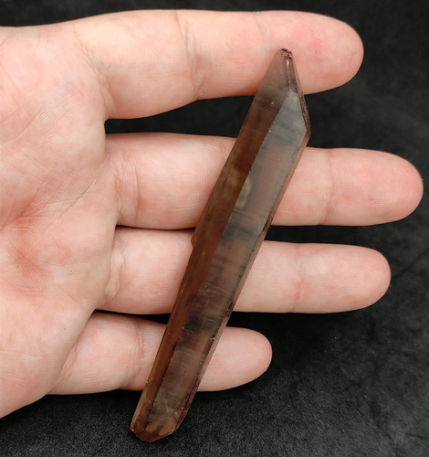 Cuarzo Ahumado Biterminado - Gemelo Tantrico 9.7cm. 26g.