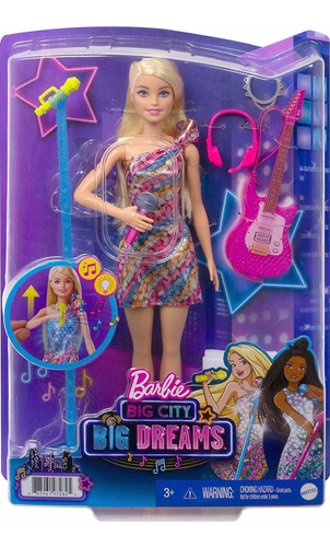 Barbie Big Dreams-cantante Con Sonido Y Accesorios- Premium