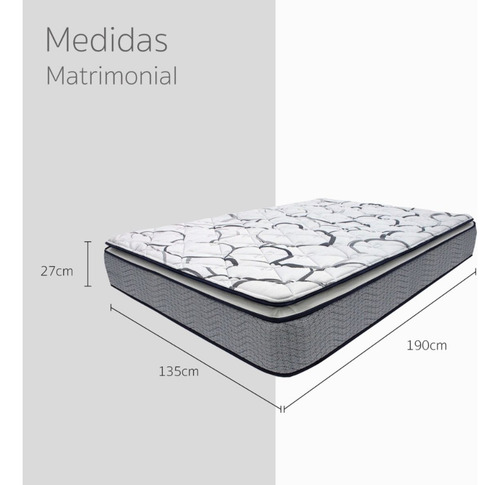 Colchón Matrimonial Zen Restonic +2 Almohadas + Sabanas