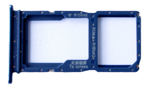 Charola Porta Sim Para Huawei Y9 Prime Stk Lx3 Azul