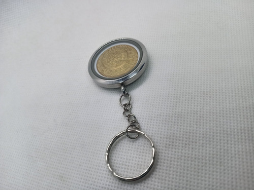 Llavero Moneda 20 Pesos Oro