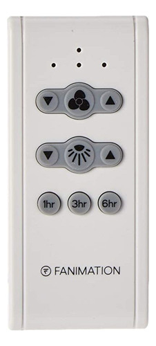 Fanimation Cr500 Controles, 1.56x4.45x2.28, Gris Blanco / Ne