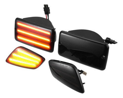 4 Luces De Marcador Lateral Para Jeep Wrangler Tj 1997-2006