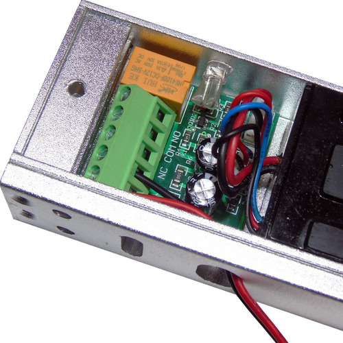 Chapa Magnética Electroiman 600 Lbs 280 Kg Para Acceso 12v Color Aluminio