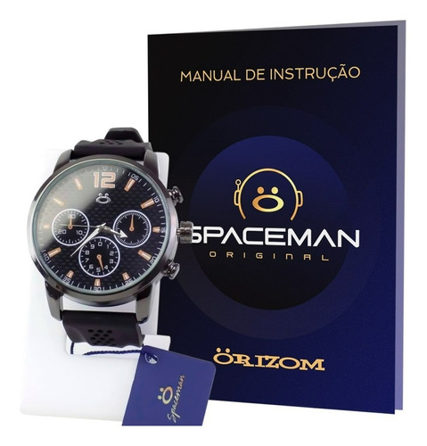 Relógio Masculino Analógico Spaceman Premium Moderno Rsb9
