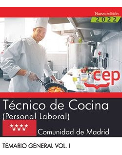 Libro Técnico De Cocina Personal Laboral Comunidad De Madrid