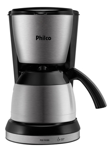 Cafeteira Ph30 Thermo Preto Com Prata Philco 110v