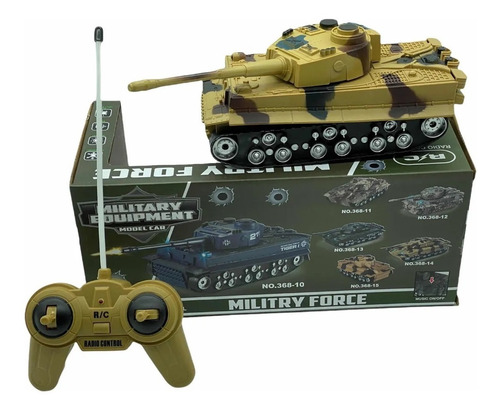 Imagen 2 de 5 de Auto Radio Control Remoto Juguete Tanque Militar Babymovil