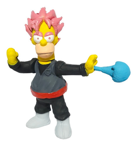 Figura Juguete Los Simpson Parodia Homero Goku Black Dragon