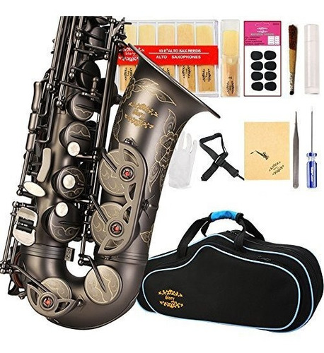 Saxofon Alto Glory Acabado Antiguo Pr3, Con Estuche