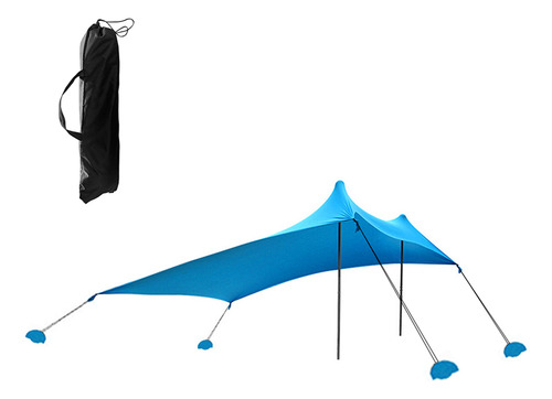 Carpa De Playa, Refugio Solar Con Sacos De Arena Para Activi