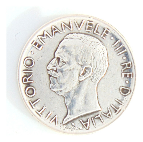 5 Liras De Plata Italiana De Victor Manuel Iii (*fert*)