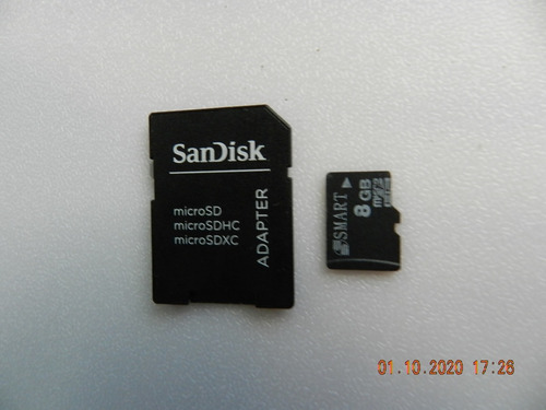 Micro Sd Hc Smart 8gb + Adaptador Sd Entrega Rápida Nf