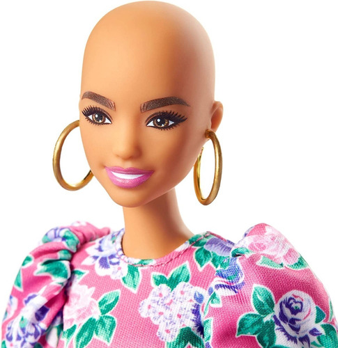 Muñeca Barbie Fashionistas Con Aspecto Sin Pelo