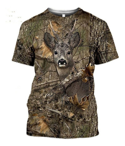 Camiseta De Camuflaje De Caza De Animales 3d