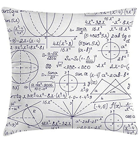 Ambesonne Modern Throw Pillow Cojín, Genius Smart Student Ma