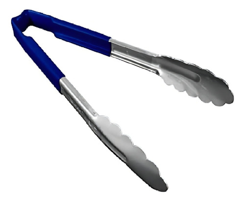 Pinza Festonada Antimicrobial 23 Cm Acero Inox - Vollrath Color Azul