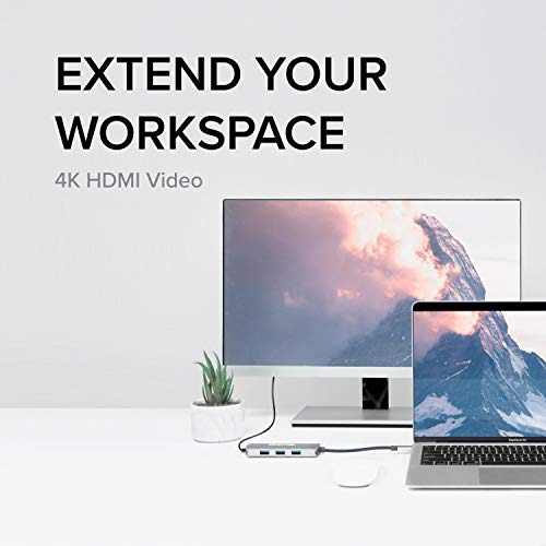Hub Usb-c 7 En 1 Plugable, Hub Usb-c Sin Controladores