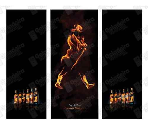 Imagem 2 de 3 de Adesivo Envelopamento Geladeira Jw038 Johnnie Walker