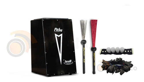 Kit Cajon Pithy Inclinado Captado Tp108 Acessórios Percussão