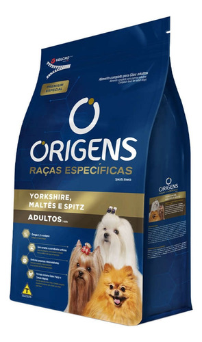 Ração Origens Cães Adultos Yorkshire Maltês E Spitz 3kg