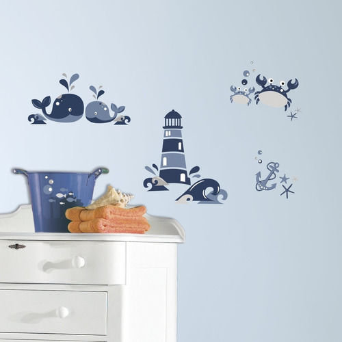 Vinilo Decorativo Pared [1jd6ddka] Animales Mar