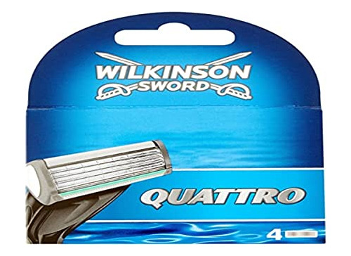 Cuchillas De Afeitar Wilkinson Sword Quattro - Paquete De 4