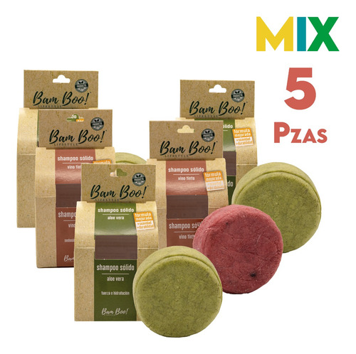 Imagen 1 de 5 de 5 Pack Mix Shampoo 80 G Bam Boo! Lifestyle