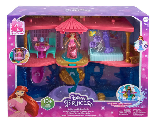 Disney Princesa Castillo Apilable De Ariel Tierra Y Mar