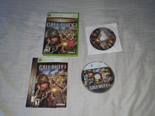 Call Of Duty 3 Game Year Mídia Física Xbox 360 Original 