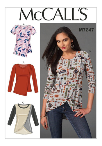 Mccall 's Patterns Tops Dama Talla