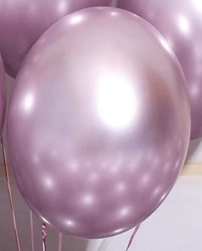 50 Globos Cromados Chrome # 9 Efecto Metalizado
