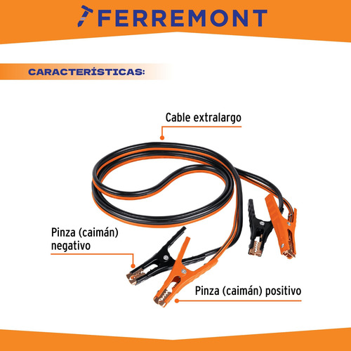 Cables Pasa Corriente 3.5m, 350a, 6awg, Truper Expert 17544