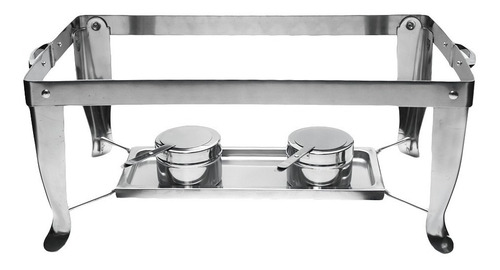 Bufetera Entera Plegable De Acero Inoxidable Inserto Y Tapa