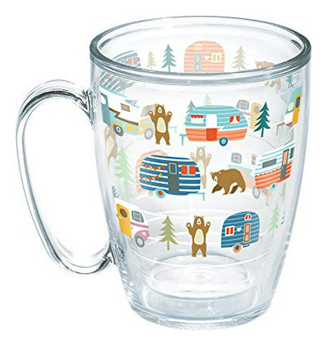 Tervis Trailer Bears - Vaso Aislado, Taza De 16 Oz, Sin Tapa