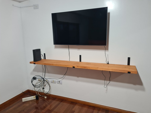 Estante Madera Industrial 150 X 30 Repisa Unico En 30 Mm Varios