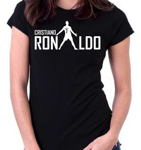 Remera Mujer Cristiano Ronaldo 100% Algodón Premium 3