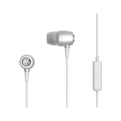 Motorola Audifono In Ear Earbuds Metal Plata Sh009