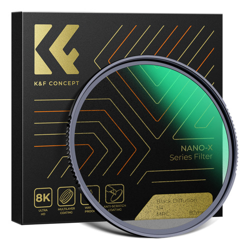 Filtro Black Diffusion Nano X 1/4 K&f Concept 77mm Difusao