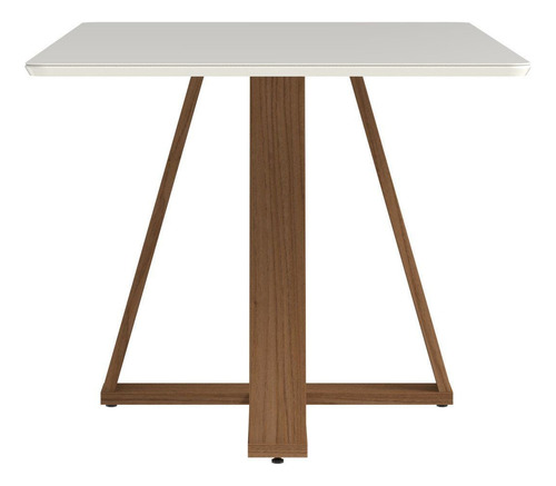 Mesa De Jantar 160cm Retangular Com Vidro Avena Gewt