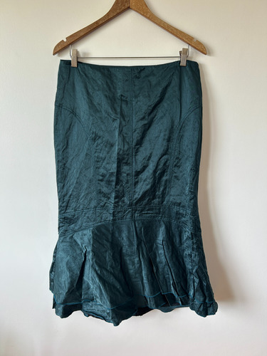 Falda Midi/larga Verde - Orwell - Talle 40/42 (Usado)