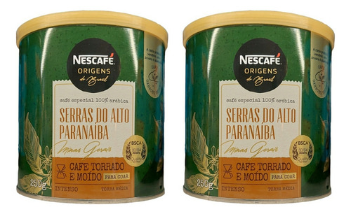 Café Nescafé Serras Do Alto Paranaíba Kit Com 2 X 250g