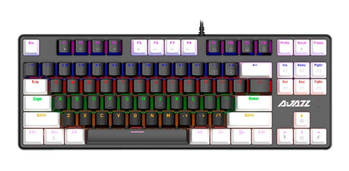 Imagen 2 de 3 de Teclado Mecánico Retroiluminado Switch Black Robocop 87k