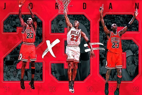 Poster De Michael Jordan Los 6 Campeonatos