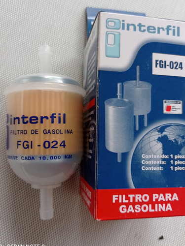 Filtro De Gasolina Universal Plastico