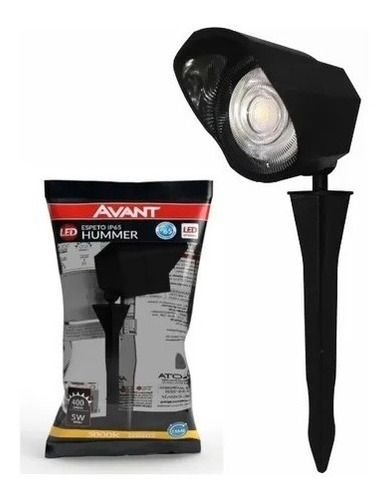Imagem 2 de 5 de Kit 4 Espeto Jardim Hummer 5w Branco Quente 3000k Avant Ip65