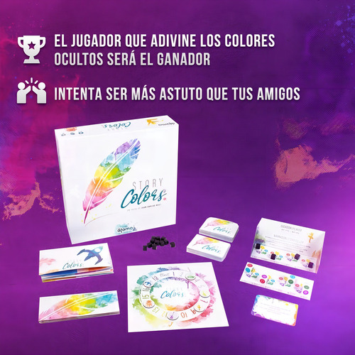 Story Colors Party Game Familiar Dados Para Crear Historias