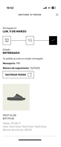 Ojotas Yeezy Slide Adidas Originales (Usado)
