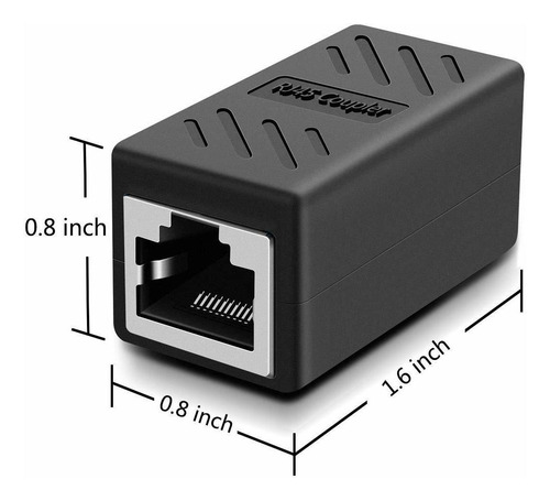 Extensor De Cable Ethernet Oneme, Acoplador Rj45, Conec...